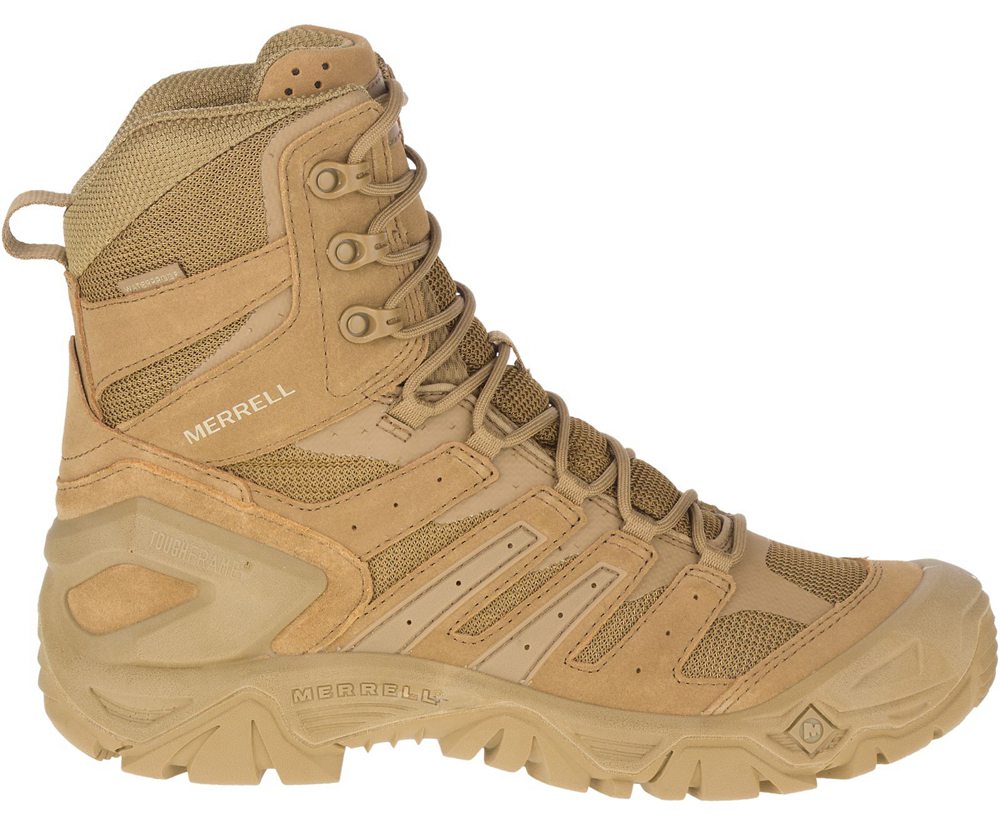 Merrell Støvler Dame - Strongfield Tactical 8\" Waterproof - Khaki - YPA014976